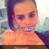 Pauline Ducruet, un sourire irrésistible lors d'Halloween 2014 à Londres, photo publiée sur son compte Instagram.