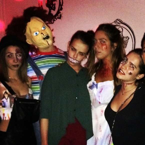 Pauline Ducruet et ses amis lors d'Halloween 2014 à Londres, photo publiée sur son compte Instagram.