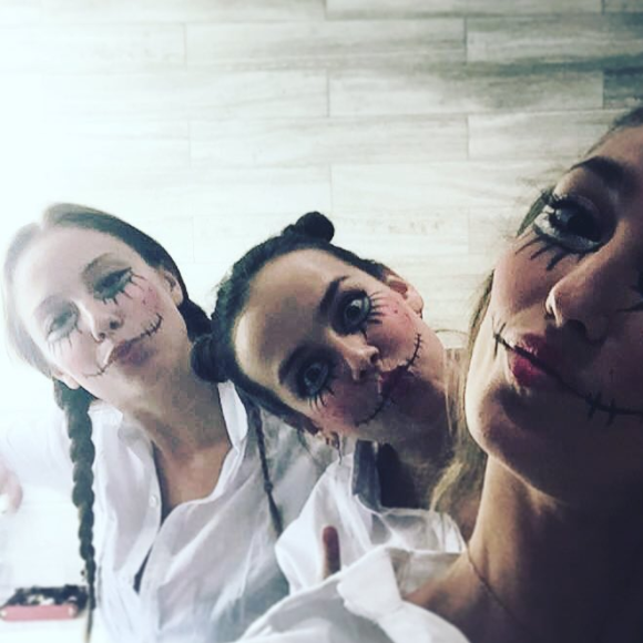 Pauline Ducruet avec ses amies lors d'Halloween 2015 à New York, photo publiée sur son compte Instagram.