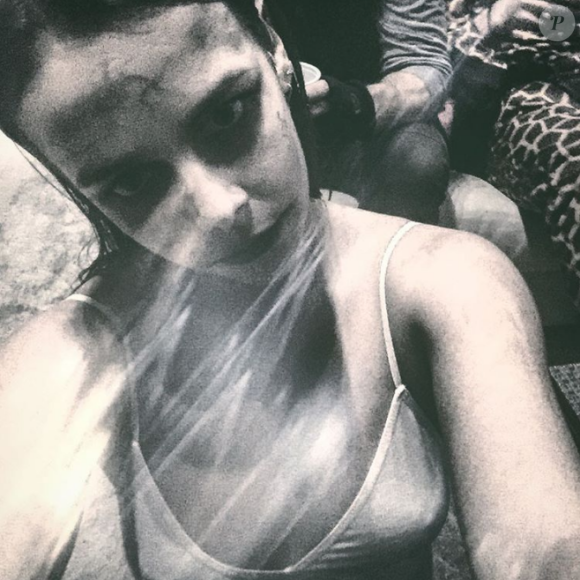 Pauline Ducruet en zombie lors d'Halloween 2015 à New York, photo publiée sur son compte Instagram.