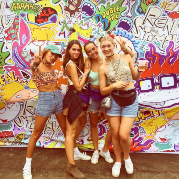 Pauline Ducruet sur Governors Island avec ses amies, photo publiée sur son compte Instagram.