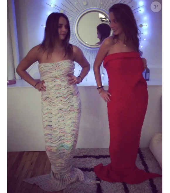 Pauline Ducruet fait la sirène avec son amie Alice lors d'Halloween 2016 à New York, photo publiée sur son compte Instagram.