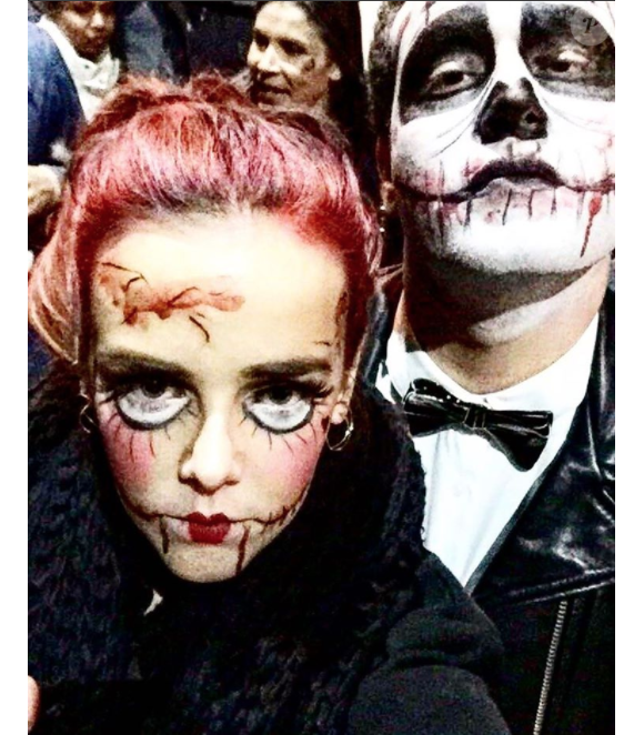 Pauline Ducruet grimée lors d'Halloween 2016 à Brooklyn, New York, photo publiée sur son compte Instagram.