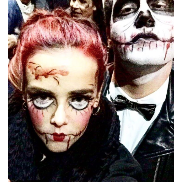 Pauline Ducruet grimée lors d'Halloween 2016 à Brooklyn, New York, photo publiée sur son compte Instagram.