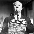 Alfred Hitchcock sur le tournage de Psycho le 29 janvier 1960  © ABACA