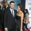 Cobie Smulders et son fiancé Taran Killam à la Première du film "Captain America" à Hollywood, le 13 mars 2014.