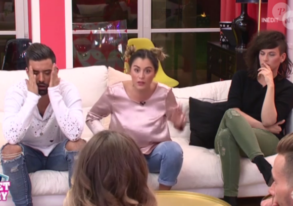 Vincent Queijo, Anaïs Camizuli, Thomas Vitiello - "Secret Story 10" sur NT1, le 3 novembre 2016.