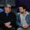 Jack Nicholson et son fils Ray Nicholson assistent au match Los Angeles Lakers vs. Golden State Warriors au Staples Center. Los Angeles, le 4 novembre 2016.