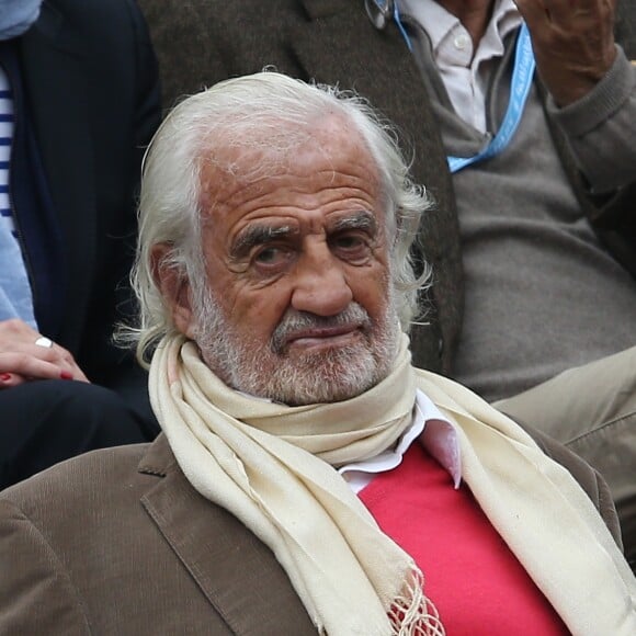 Jean-Paul Belmondo - People dans les tribunes de la finale homme des internationaux de France de Roland Garros à Paris le 5 juin 2016. © Moreau-Jacovides / Bestimage