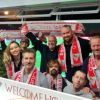 Les acteurs de la série Game of Thrones assistent au match de football Seville contre Barcelone à Séville le 7 novembre 2016.