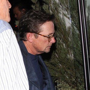 Michael J. Fox sortant après dîner du restaurant Catch à West Hollywood, le 6 octobre 2016.