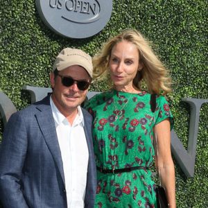 Michael J. Fox et sa femme Tracy lors du quatorzième jour de l'US Open 2016 au USTA Billie Jean King National Tennis Center à Flushing Meadow, New York City, New York, Etats-Unis, le 11 septembre 2016.