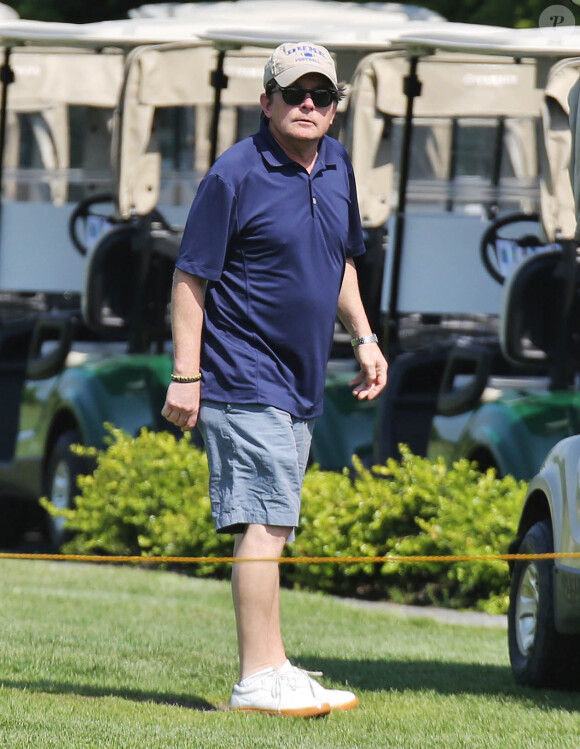 Michael J. Fox assiste au championnat de golf au profit d'une association caritative à South Burnab, le 28 mai 2015