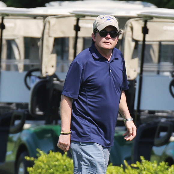 Michael J. Fox assiste au championnat de golf au profit d'une association caritative à South Burnab, le 28 mai 2015