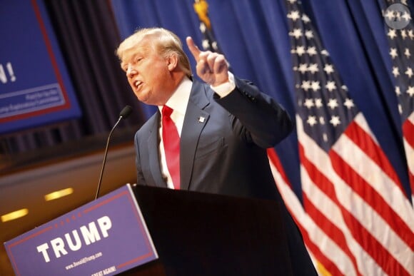 Donald Trump se déclare candidat à l'investiture républicaine pour la présidentielle de 2016 lors d'une conférence à New York, le 16 juin 2015.