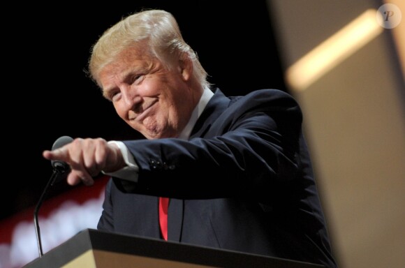 Donald Trump lors du 4e jour de la convention Républicaine à Cleveland, le 21 juillet 2016.