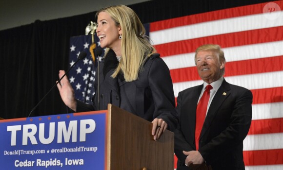 Ivanka Trump et Donald J. Trump à Cedar Rapids, le 1er février 2016.