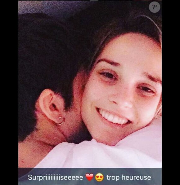 Camille Lou heureuse dans les bras de Gabriele Beddoni, sur Instagram, novembre 2016