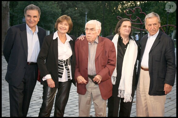 Serge Toubiana, Macha Meryl, Raoul Coutard, Jean-Pierre Léaud, Constantin Costa-Gavras à Paris en 2009