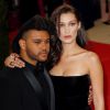 Bella Hadid et son compagnon The Weeknd à la Soirée Costume Institute Benefit Gala 2016 (Met Ball) sur le thème de "Manus x Machina" au Metropolitan Museum of Art à New York, le 2 mai 2016. © Charles Guerin/Bestimage