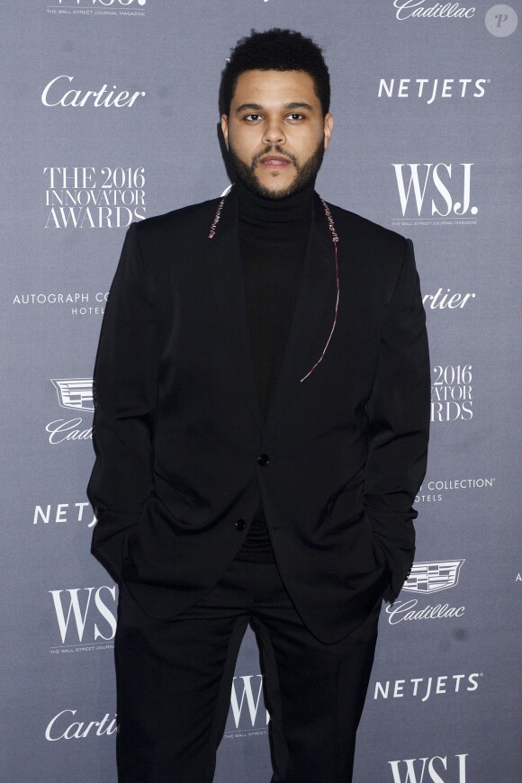 The Weeknd au photocall de la soirée WSJ Magazine Innovator Awards 2016 au musée d'Art Moderne de New York le 2 novembre 2016. © Future-Image via ZUMA Press / Bestimage