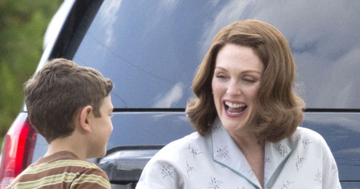 George Clooney et Julianne Moore sur le tournage de 'Suburbicon' à Los