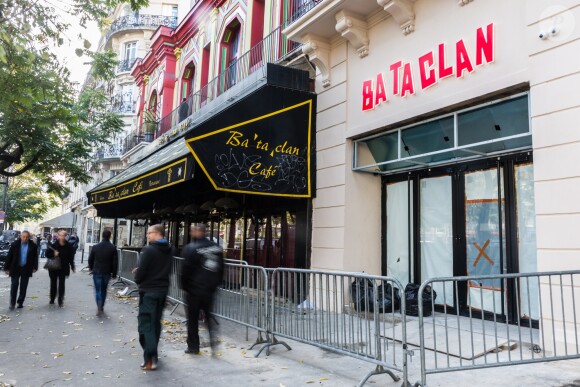 La nouvelle façade du Bataclan à Paris, le 27 octobre 2016. Sting y chante samedi 12 novembre pour sa réouverture.
