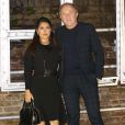 Salma Hayek et son mari François-Henri Pinault - Présentation Stella McCartney (collections croisière 2017 et pour hommes) aux Abbey Road Studios. Londres, le 10 novembre 2016.