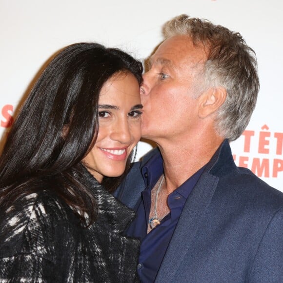 Franck Dubosc et sa femme Daniele à la première du film Les Têtes de l'Emploi au Gaumont Opéra à Paris, France, le 14 novembre 2016