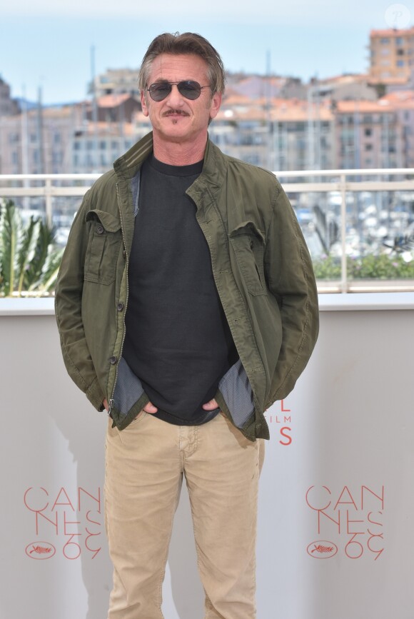 Sean Penn au photocall du film "The last Face" au 69ème Festival international du film de Cannes le 20 mai 2016.