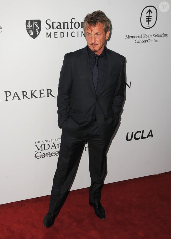 Sean Penn à la soirée caritative Sean Parker (The Parker Institute for Cancer Immunotherapy) à Beverly Hills, le 13 avril 2016