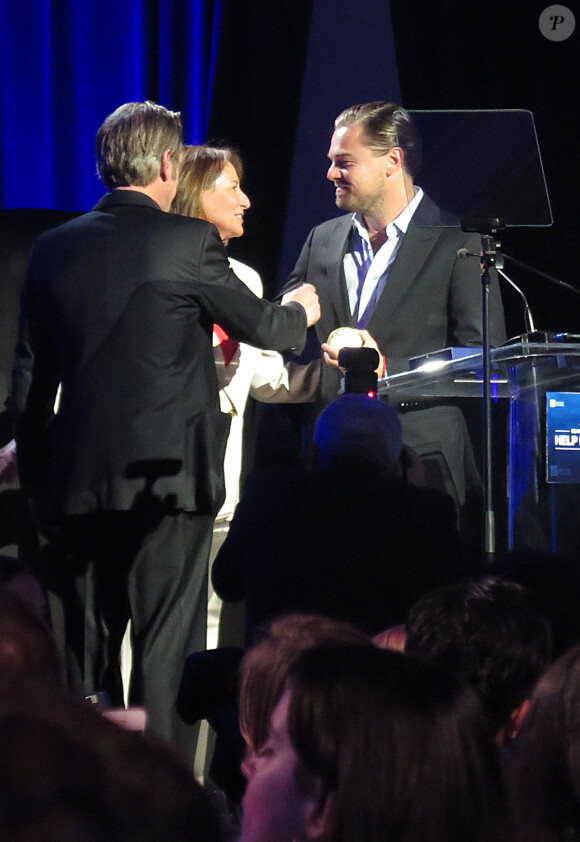 Sean Penn, Ségolène Royal et Leonardo DiCaprio - Madonna participe au gala annuel de la fondation "Help Haiti Home" de l'acteur Sean Penn à Los Angeles le 9 janvier 2016.