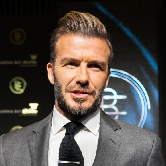 David Beckham pendant une soirée promotionnelle hôtel Marina Bay Sands Singapore à Tokyo, Japon, le 29 septembre 2016.