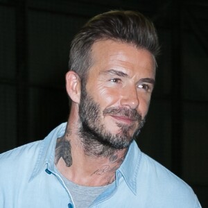 David Beckham pendant un match de futsal à Tokyo, Japon, le 29 septembre 2016.