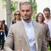 Baptiste Giabiconi au défilé de mode Balmain Hommes printemps-été 2017 à l'hôtel Potoki à Paris, le 25 juin 2016.