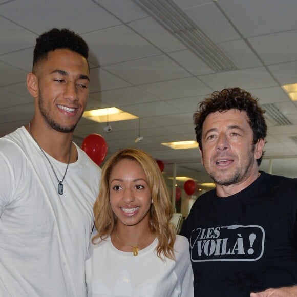 Tony Yoka, sa fiancée Estelle Mossely et Patrick Bruel - 12ème édition du "BGC Charity Day" à Paris, le 12 septembre 2016, en mémoire aux 658 collaborateurs du groupe BGC Partners (leader mondial du courtage interbancaire) disparus il y a 15 ans dans les attentats du World Trade Center du 11 septembre 2001. © Veeren / Bestimage