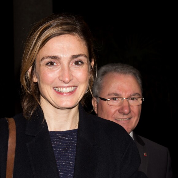 Julie Gayet, présidente du jury du 39ème festival du film italien de Villerupt, assiste à la cérémonie d'ouverture à Villerupt le 28 octobre 2016