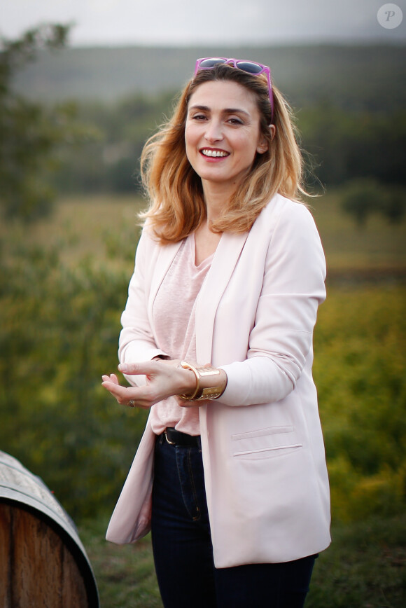 La comédienne française Julie Gayet était la marraine d'une soirée caritative à l'occasion de Octobre Rose, pour sa fondation "Fonds pour la Santé des Femmes", en faveur de la lutte contre le cancer du sein, le 14 octobre 2016. © Olivier Huitel / Crystal Pictures / Bestimage