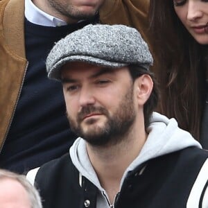 Cyril Lignac - People dans les tribunes de la finale homme des internationaux de France de Roland Garros à Paris le 5 juin 2016. © Moreau-Jacovides / Bestimage