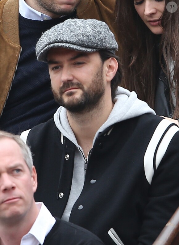 Cyril Lignac - People dans les tribunes de la finale homme des internationaux de France de Roland Garros à Paris le 5 juin 2016. © Moreau-Jacovides / Bestimage