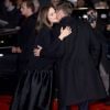 Marion Cotillard et Brad Pitt lors de la première d'Alliés (Allied) aux Odeon Cinema de Leicester Square, Londres, le 21 novembre 2016.