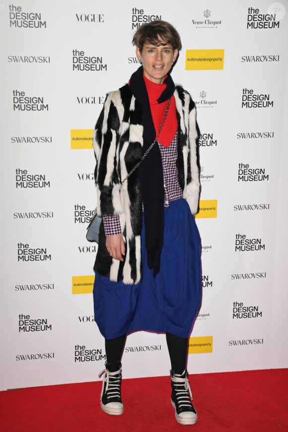 Stella Tennant assiste à l'inauguration du Design Museum à Londres, le 22 novembre 2016.