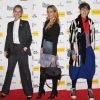 Eva Herzigova, Petra Nemcova et Stella Tennant, trois icônes mode présentes à l'inauguration du Design Museum. Londres, le 22 novembre 2016.