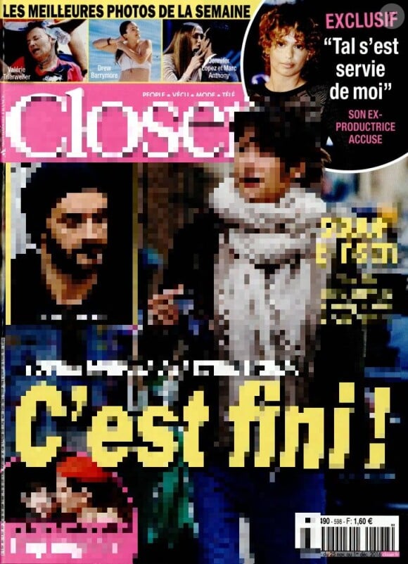 Couverture du magazine "Closer", daté du 25 novembre 2016