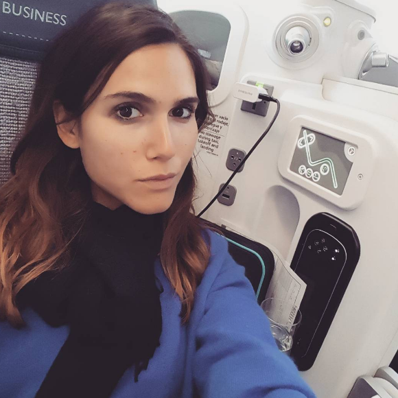 Joyce Jonathan en route pour la Colombie pour le tournage d'"A la roots", émission de RTL9. Photo Instagram publiée en novembre 2016.