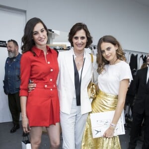 Inès de la Fressange et ses filles Nine et Violette - Photocall du 2ème défilé de mode Haute-Couture automne-hiver 2016/2017 "Chanel" à Paris. Le 5 Juillet 2016. © Olivier Borde / Bestimage