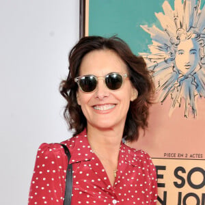 Inès de La Fressange - People au défilé de mode "Schiaparelli", collection Haute-Couture automne-hiver 2015/2016 à l'hôtel d'Evreux à Paris, le 6 juillet 2015.