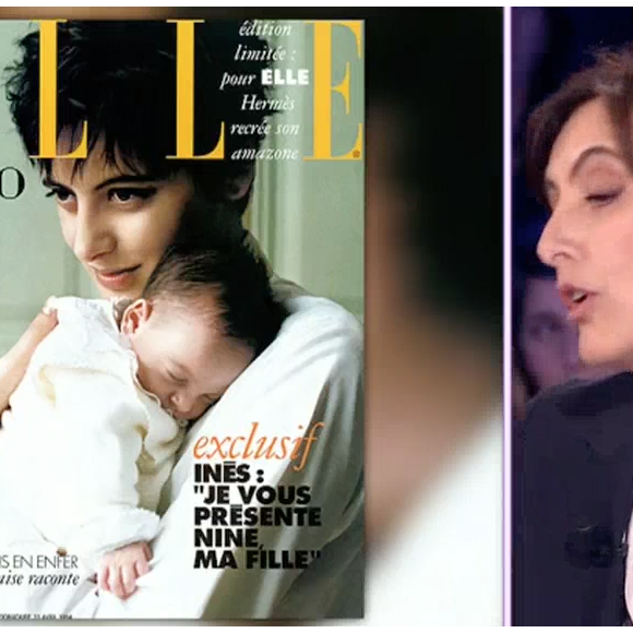 Inès de la Fressange dans "On n'est pas couché" le 26 novembre 2016.