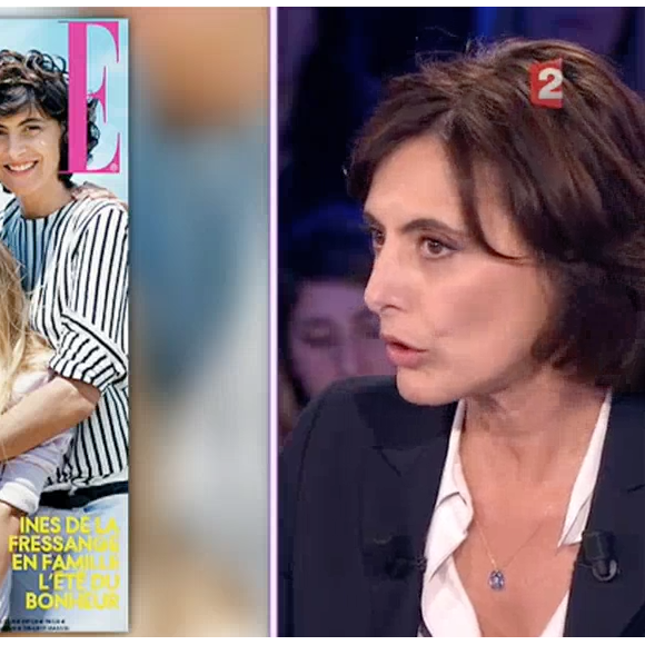 Inès de la Fressange dans "On n'est pas couché" le 26 novembre 2016.