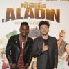 Kev Adams et Black M (Black Mesrimes ou Alpha Diallo) - Avant-première du film "Les Nouvelles Aventures d'Aladin" au Grand Rex à Paris, le 6 octobre 2015. 